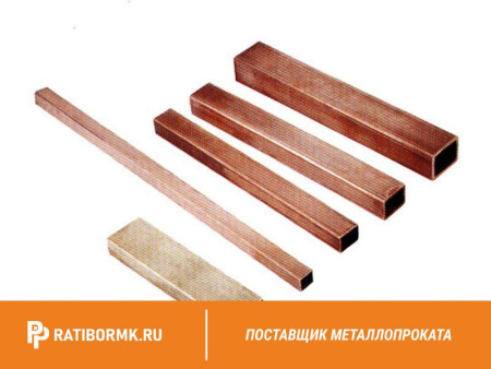 Труба медная профильная 4х10х1 М1М ГОСТ 16774-2015