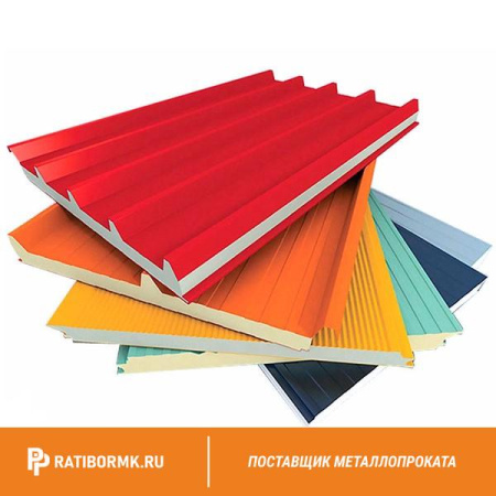 Сэндвич-панель стеновая ППУ 240 мм RAL 5018